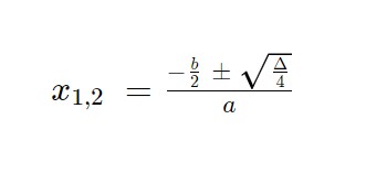 soluzioni equazione secondo grado