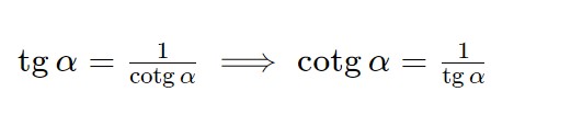 identità goniometrica cotangente