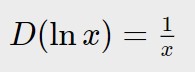 derivata logaritmo