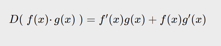 formula derivata prodotto