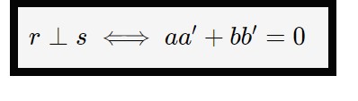 formula rette perpendicolari