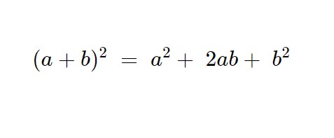 quadrato binomio formula