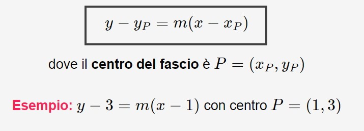 equazione fascio di rette proprio