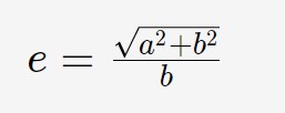 formula eccentricità iperbole con fuochi su asse y
