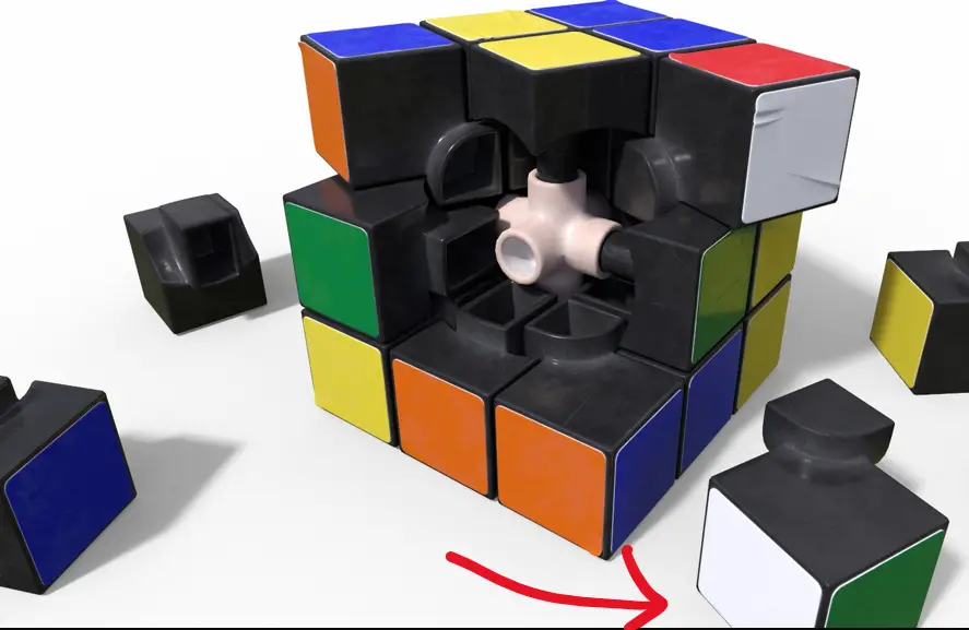tasselli colori differenza cubo rubik