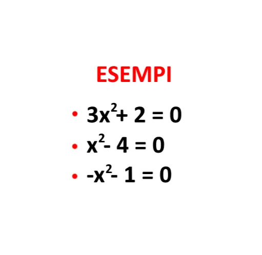 equazioni pure esempi